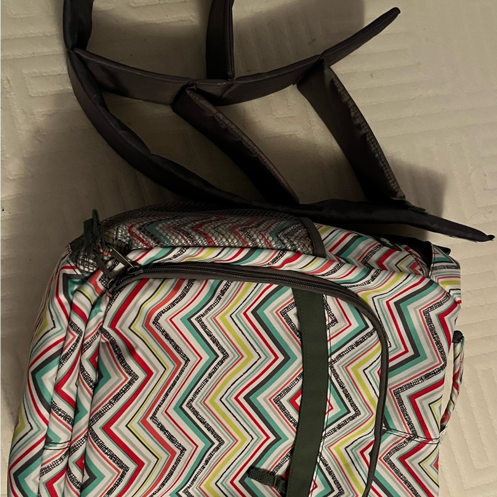 Thirty-One. Colorful Chevron Pattern Backpack